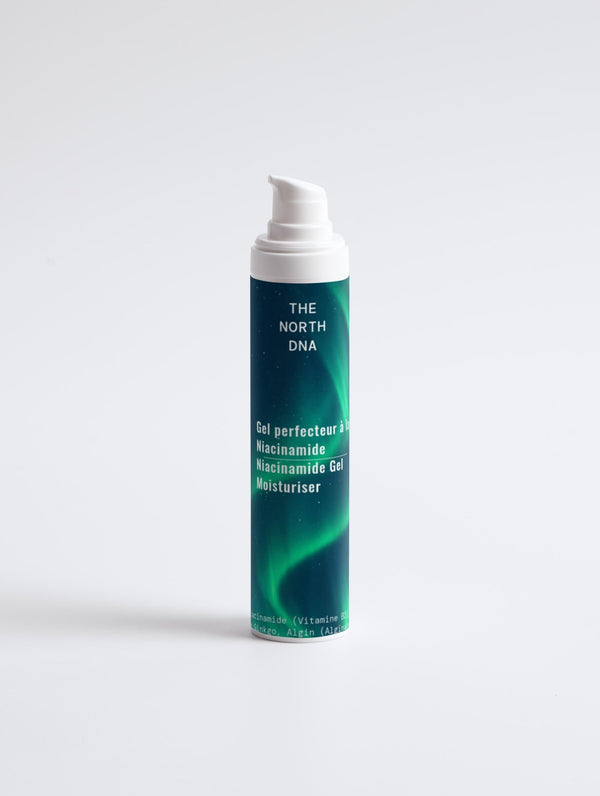 
Gel hydratant perfecteur à la niacinamide The North DNA, soin unifiant et anti-imperfections en flacon pompe long design