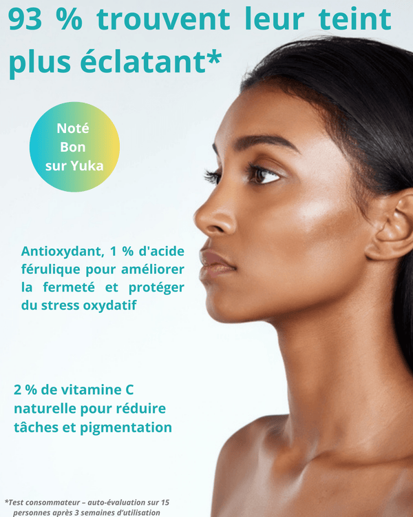 Sérum Anti-Âge à la Vitamine C – avec Vitamine E, Antioxydant, Hydratant, Éclat & Anti-Taches